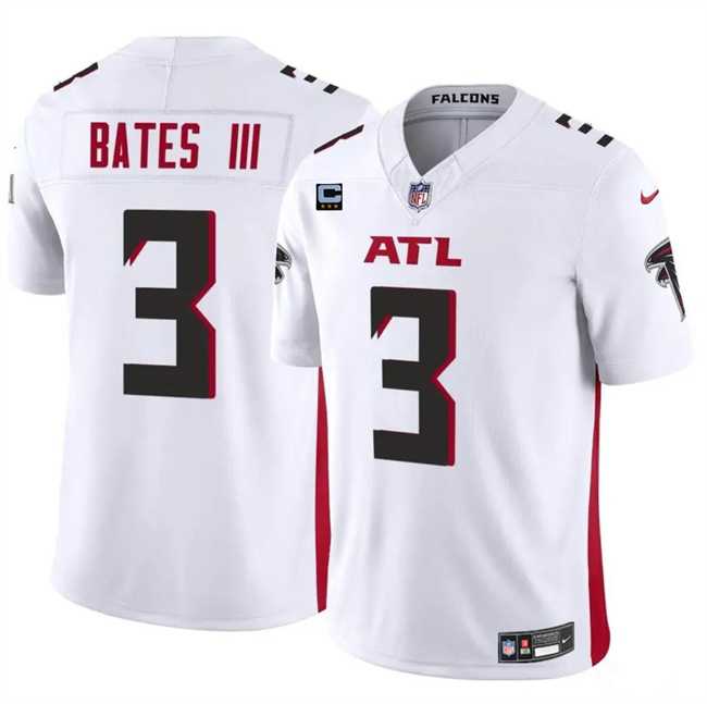 Men & Women & Youth Atlanta Falcons #3 Jessie Bates III White 2024 F.U.S.E With 3-Star C Patch Vapor Untouchable Limited Stitched Jersey->atlanta falcons->NFL Jersey